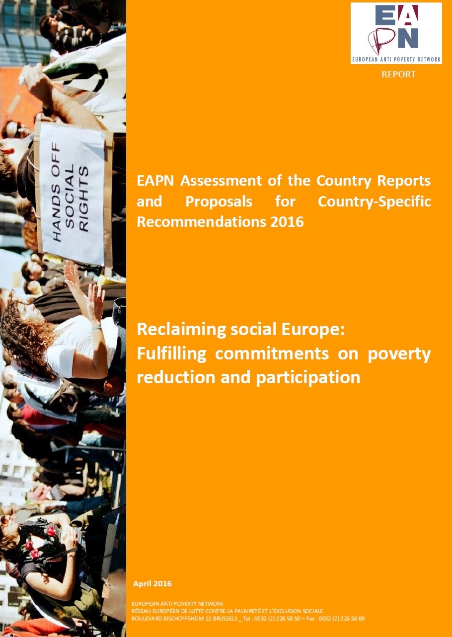 EAPN:n näkemyksiä EU-ohjausjaksosta 2016