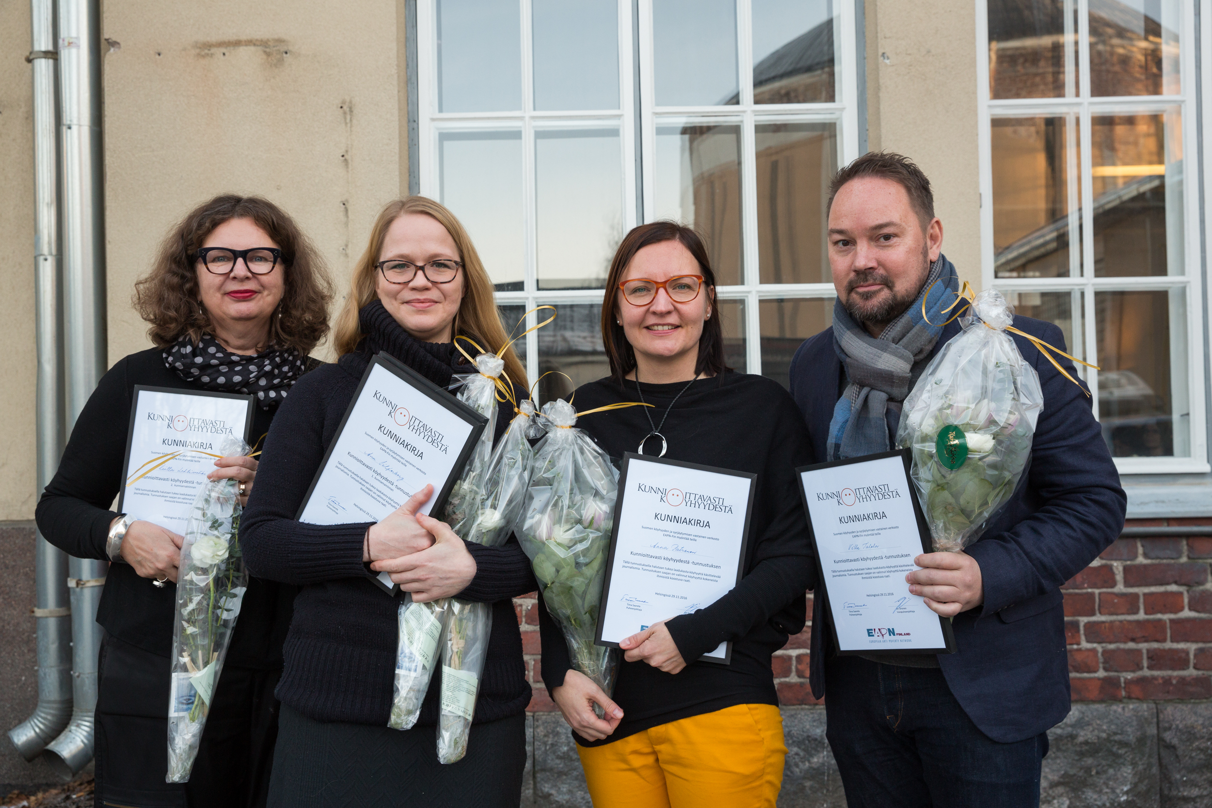 Horisontti-ohjelma palkittiin Kunnioittavasti köyhyydestä -tunnustuksella