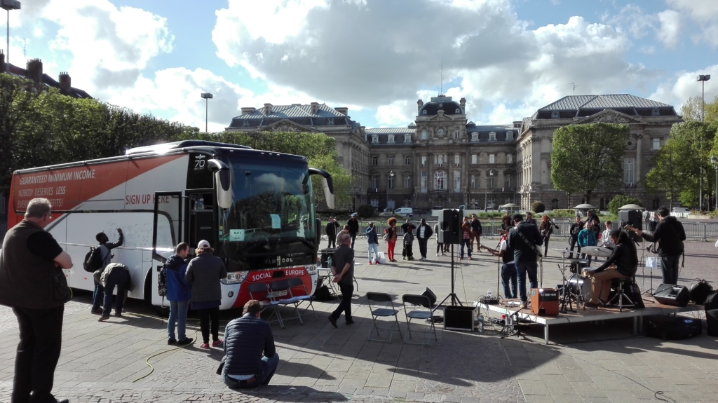 European Minimum Income Journey -bussikiertue Suomessa 13.-16.6.2018