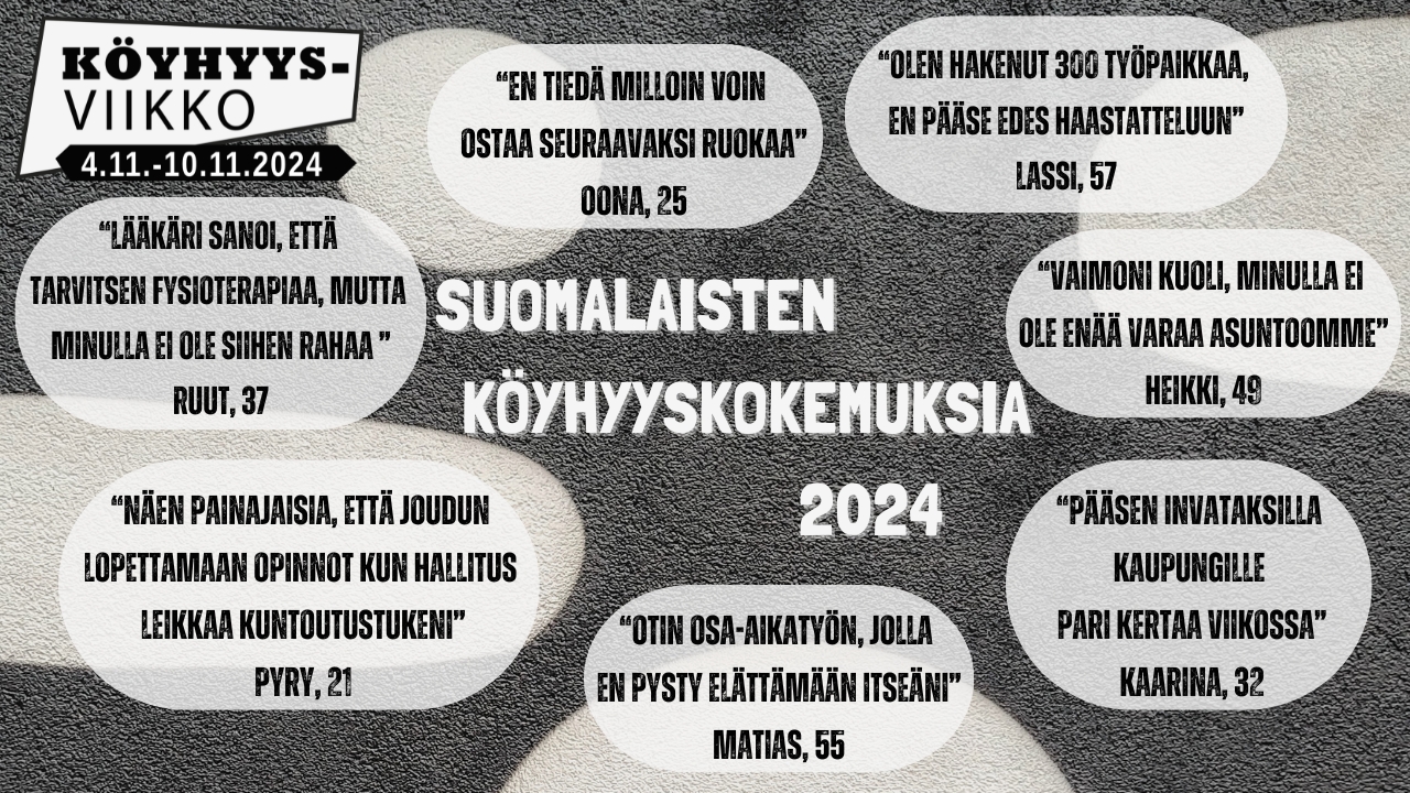 Köyhyysviikko käynnistyy 4.11. – Ota käyttöön materiaali ja osallistu!